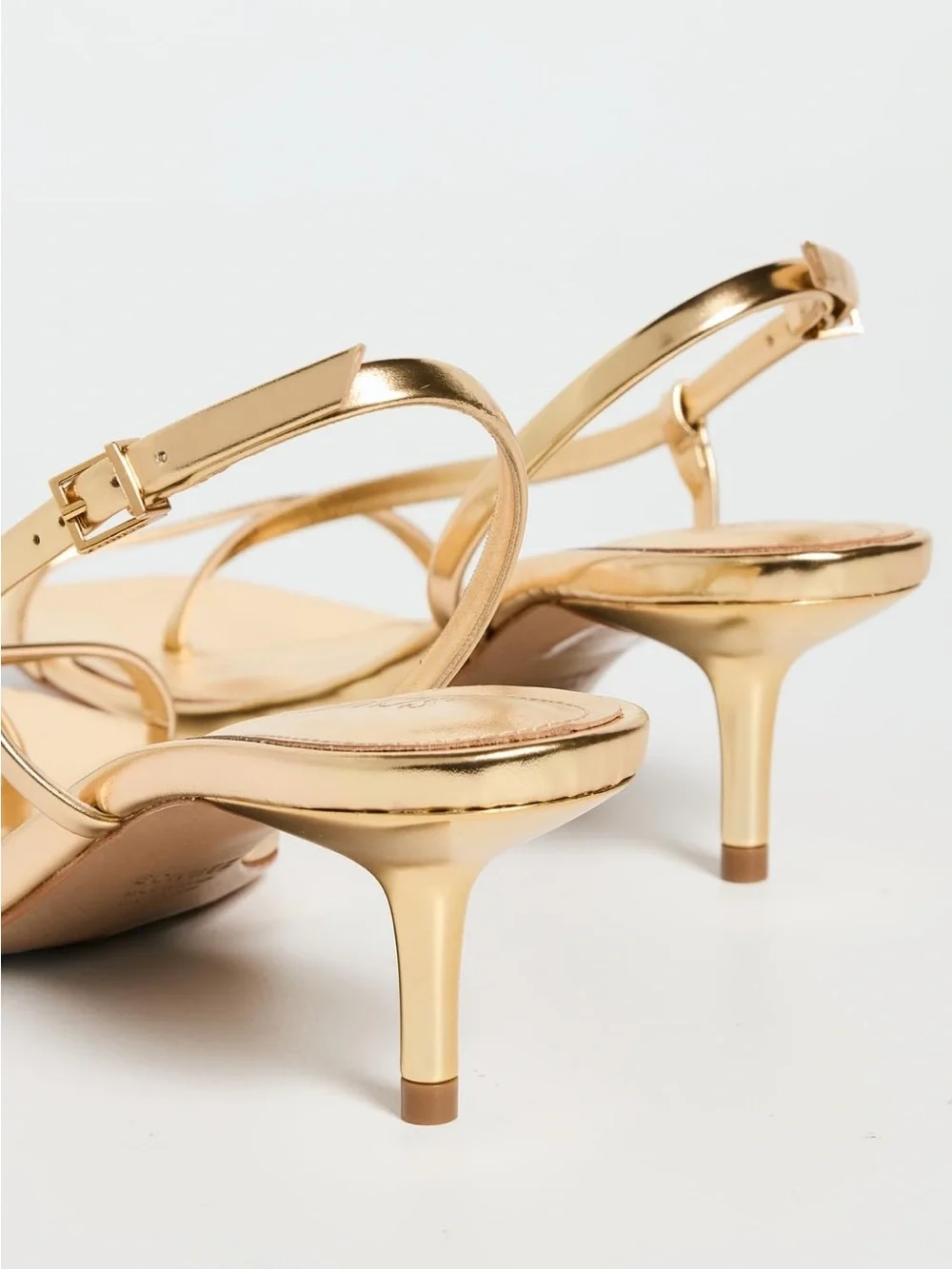 SCHUTZ Heloise Sandals Gold Metallic size 9